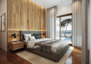 Quarto com vista para a Piscina